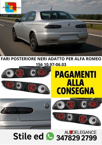 Fari posteriore neri adatto - posteriore,